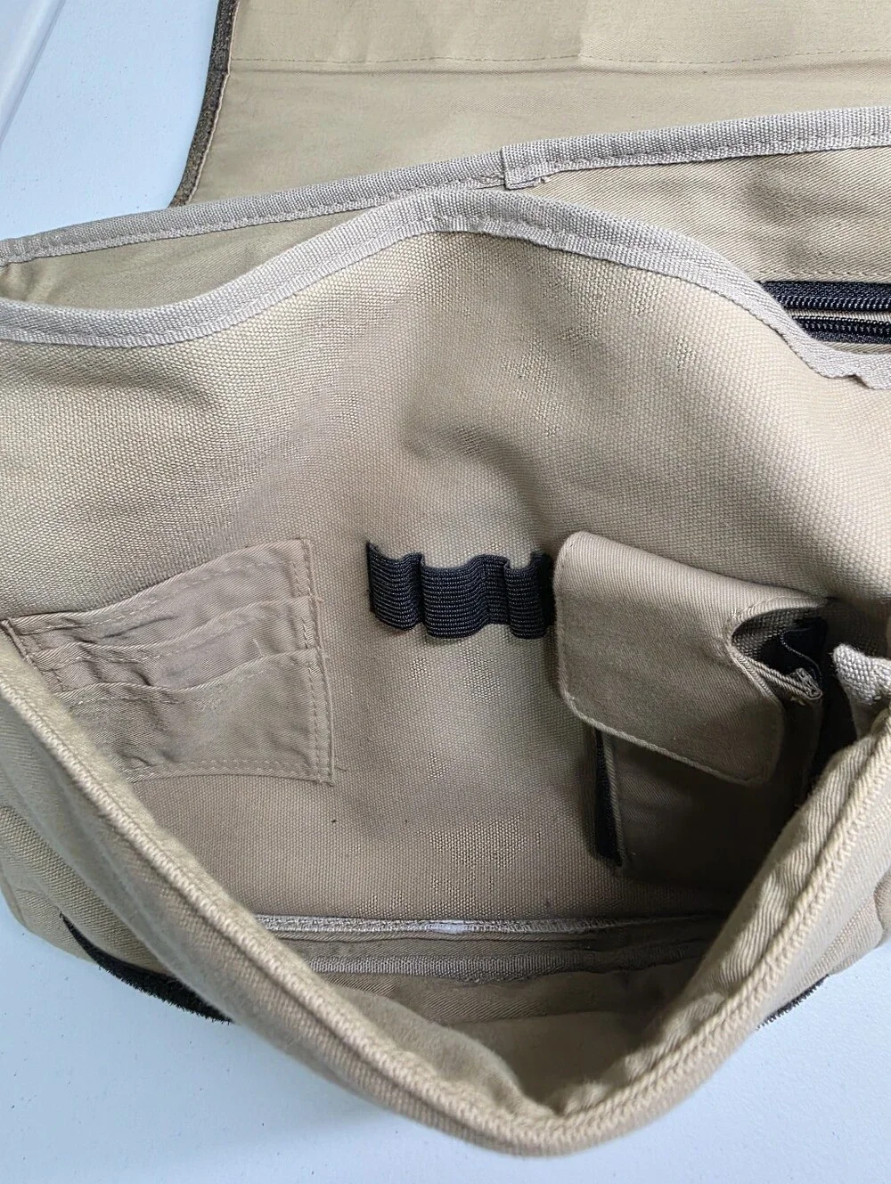 M Julian‎ Distressed Leather Messenger Bag Brown Rustic Laptop Satchel
